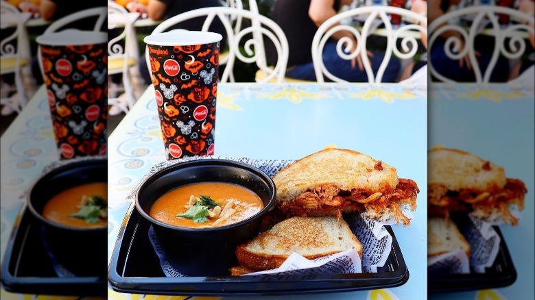 Grilled cheese and tomato soup at Disneyland