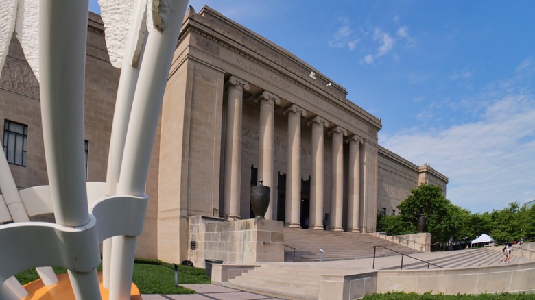 Front of Nelson-Atkins Museum