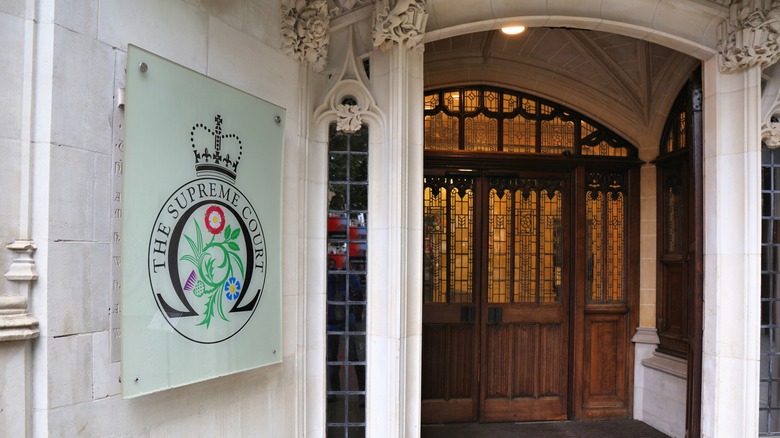 Entrance of the UK Supreme Court