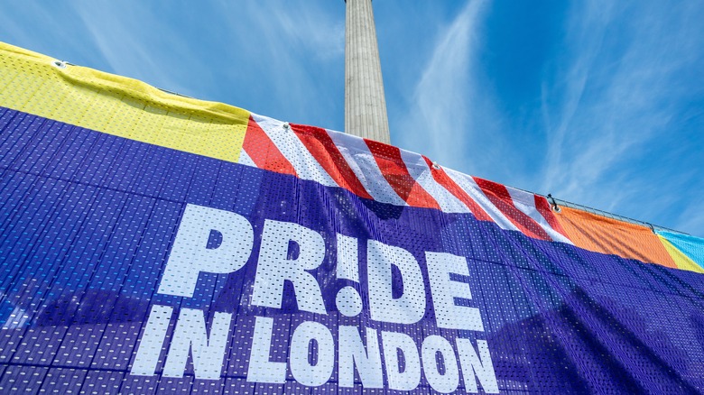 'Pride in London' sign