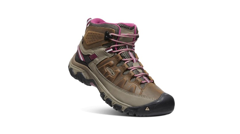 View of KEEN hiking boot