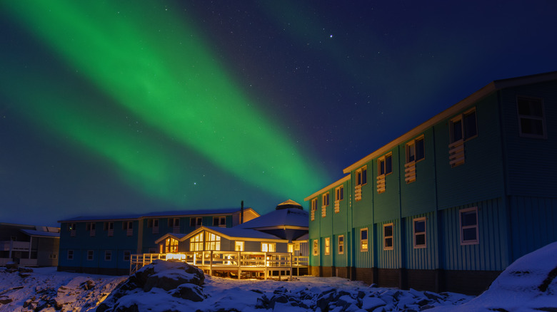 Northern Lights over Hotel Arctic