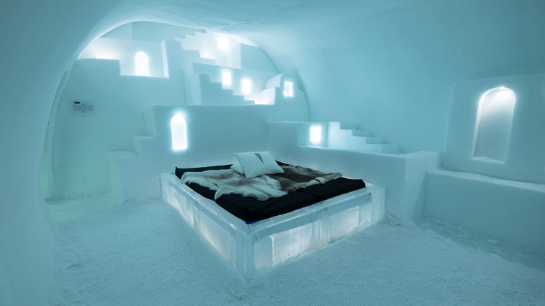 room made of ice