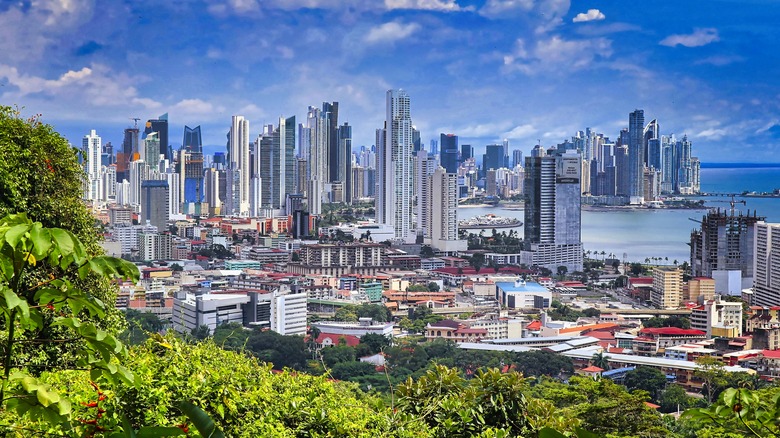 panoramic view of panama city
