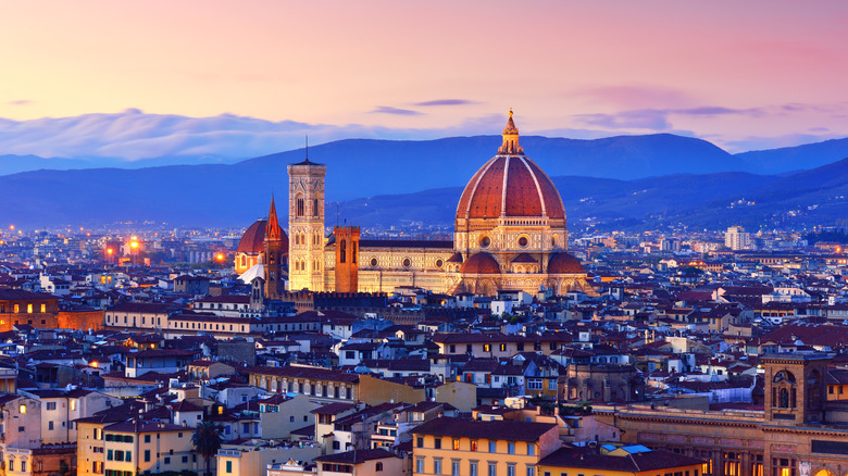 florence at sunset