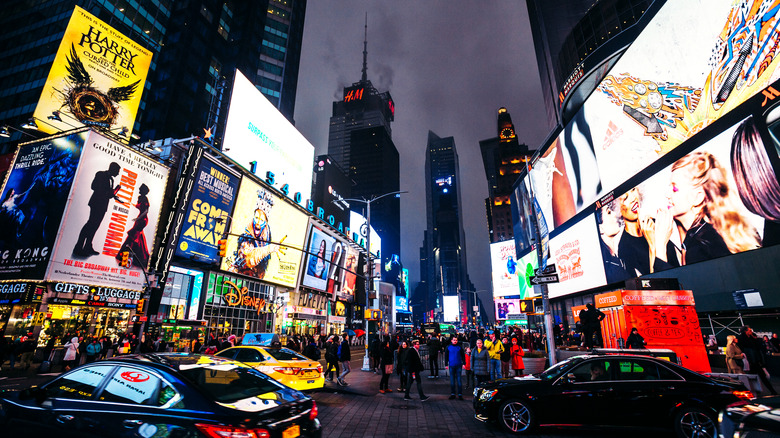 Times Square at night