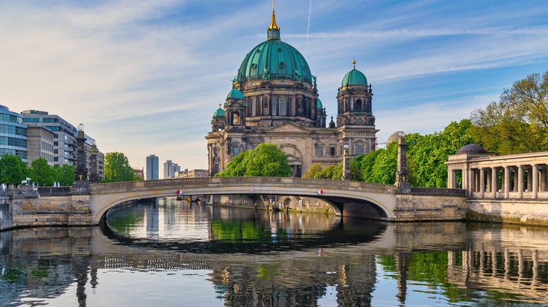 buildings and river in Berlin