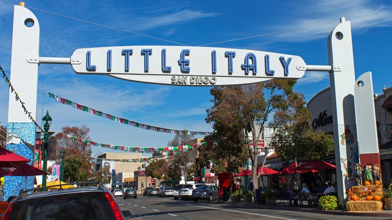 Little Italy San Diego sign