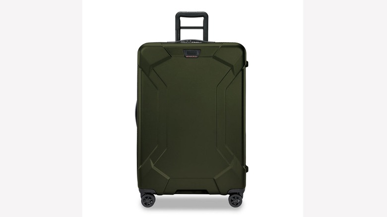 Hunter green Briggs & Riley suitcase
