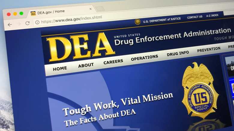 DEA website screenshot