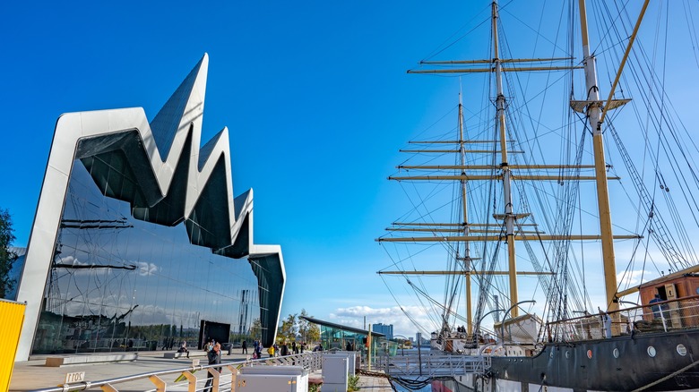 Riverside Museum and sailing ship