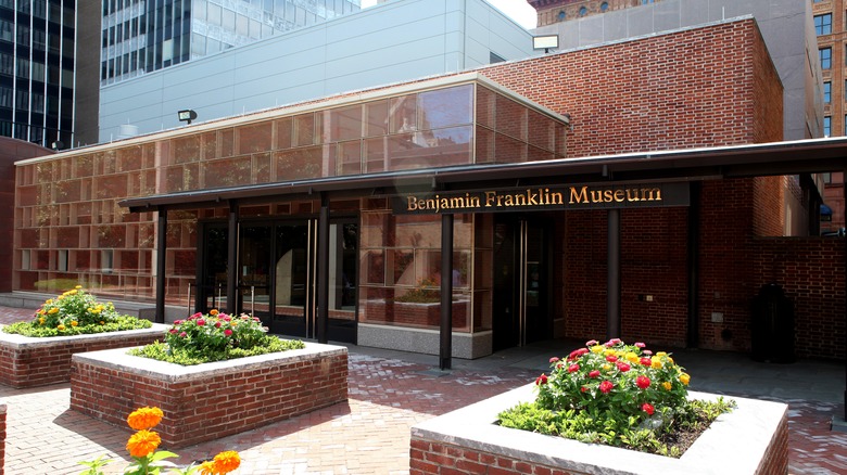 Entrance of the Benjamin Franklin Museum