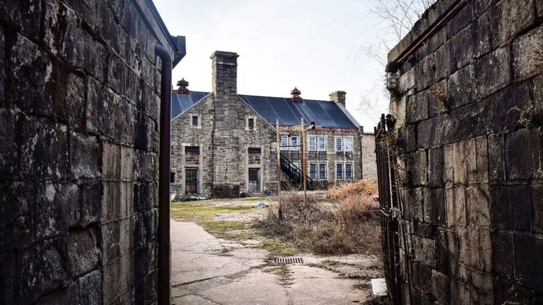 Crumbling building of Eastern State Penitentiary Historic Site