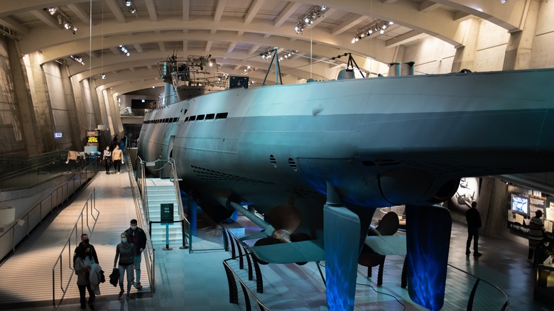 a German U-505 Submarine at the Museum of Science and Industry, Chicago