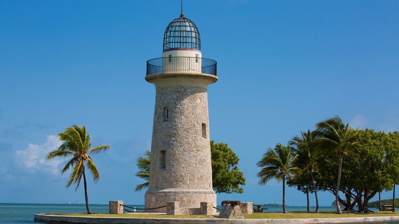 View of Biscayne National Park lighthouse