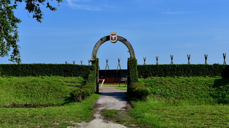 Archway at Fort Caroline in Florida