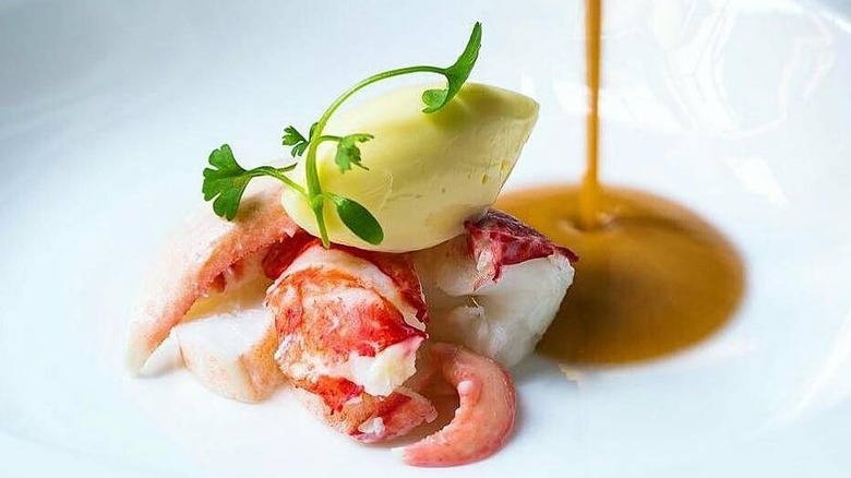 Lobster dish at Savoy Grill