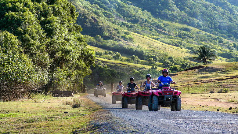 Riding ATVs in Hawaii