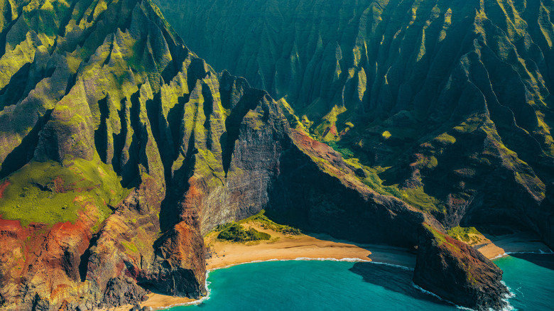 Na Pali coast in Hawaii