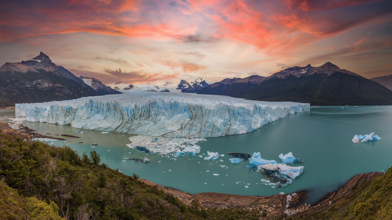 Perito Moreno Glacier at sunset