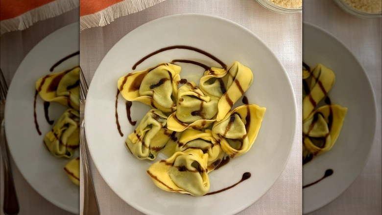 tortelloni with balsamic vinegar