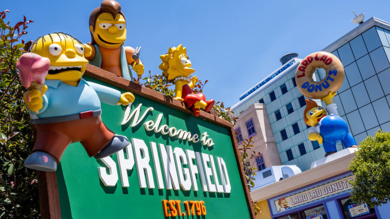 Springfield sign at Universal Studios Hollywood