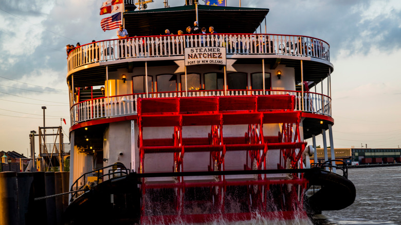 Sunset and the Steamboat Natchez