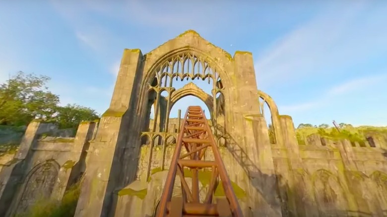 Abandoned castle on Hagrid's Motorbike Adventure