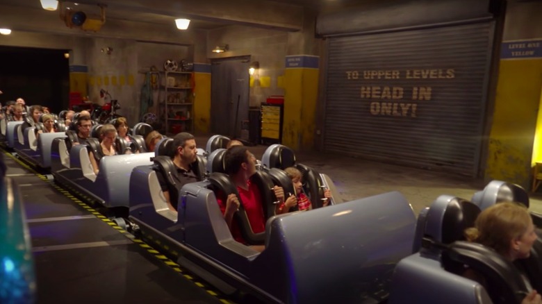Passengers on the Rock 'n' Roller Coaster