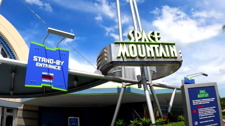 Space Mountain sign