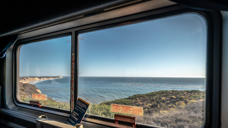 ocean view via Coast Starlight