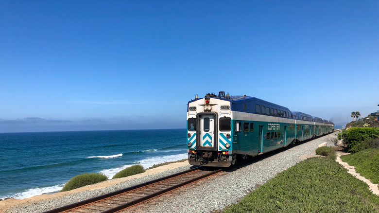 Pacific Surfliner In California oceanside