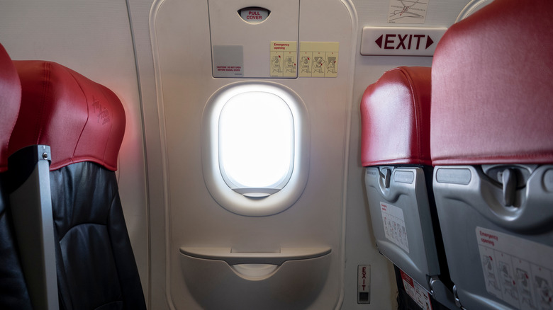 plane emergency exit row