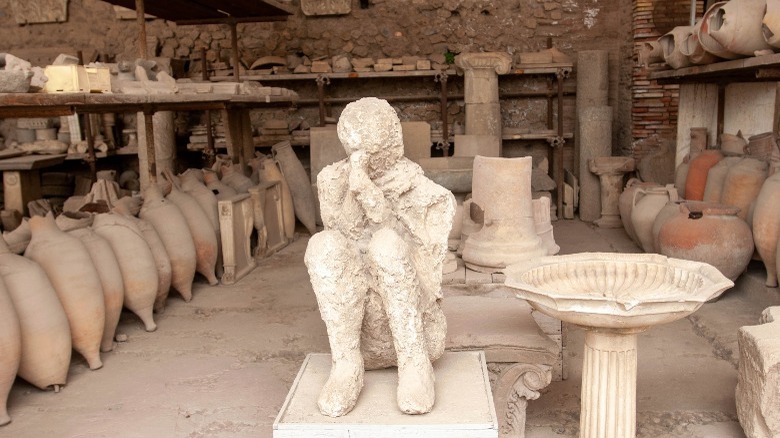 Remains of ancient Pompeii citizen