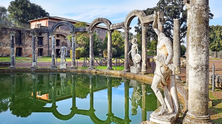 Reflective pool in Villa Adriana