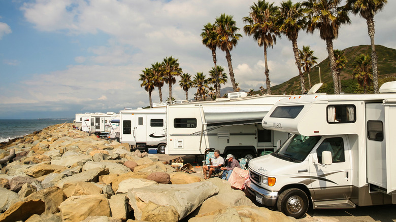 RV camping in California 