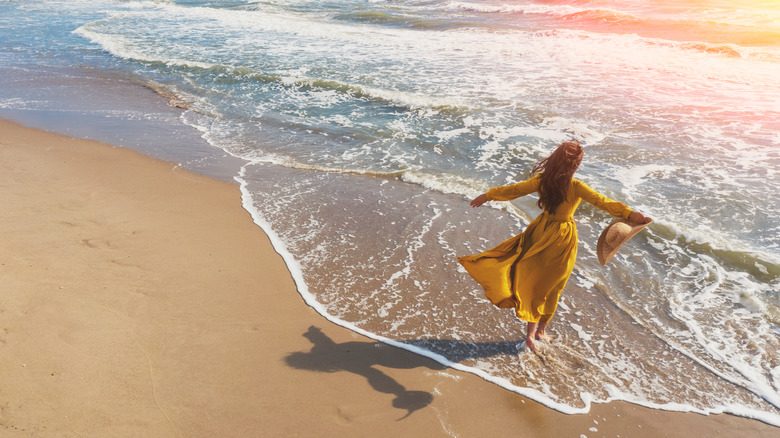 Woman at the beach