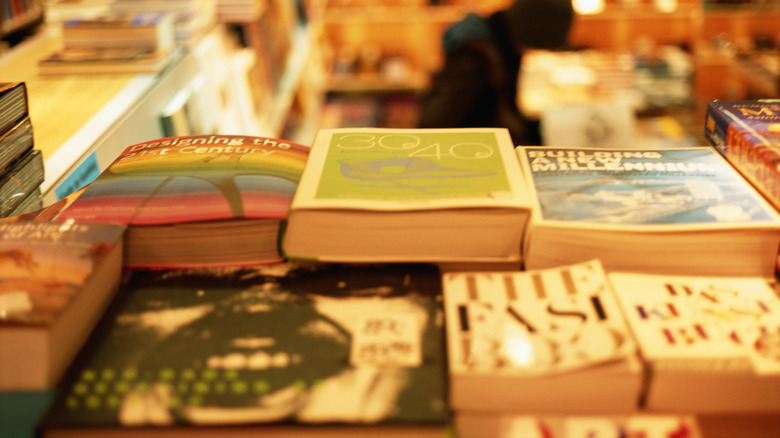 books in bookstore