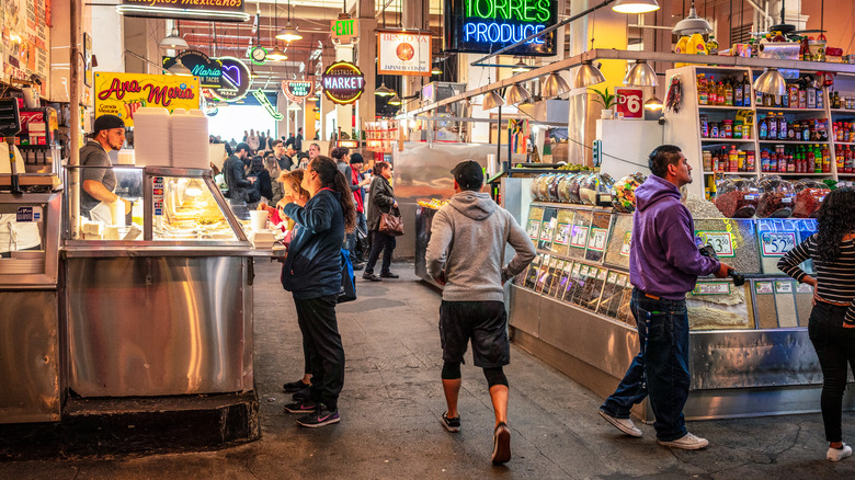 Stalls at LA Grand Central Market