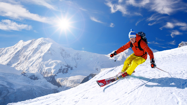Downhill skier in Switzerland