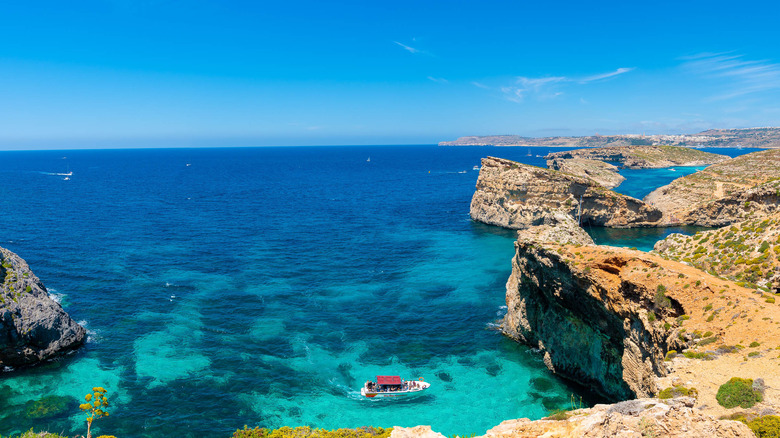 Comino walk view of lagoon