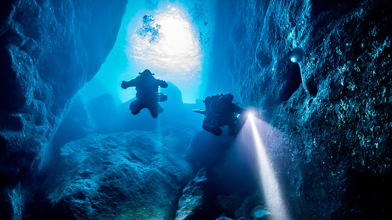 Cave scuba diving in Gozo