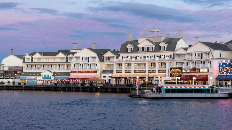 Disney Boardwalk at sunset