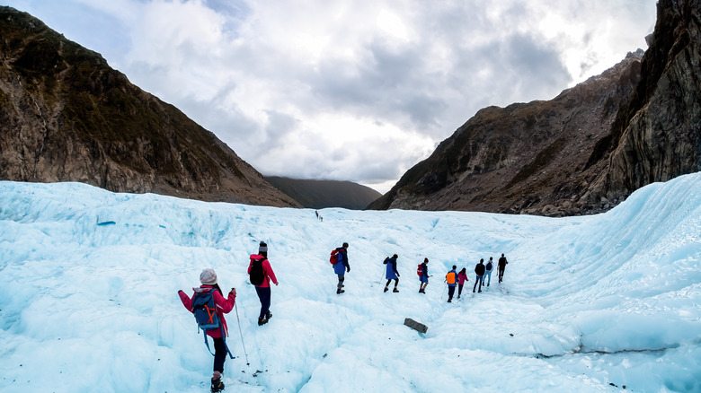 Glacier excursion in New Zealand