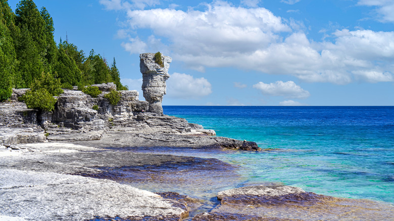 The rocks of Flowerpot Island