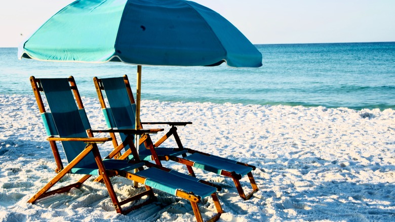 Two beach chairs at Destin