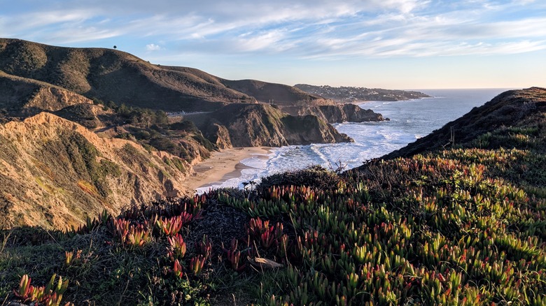 Half Moon Bay at sunset