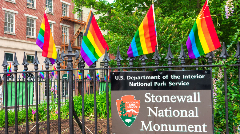 Pride flags at Stonewall