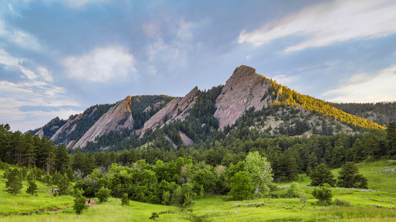 flat iron mountains in Boulder, Colorado