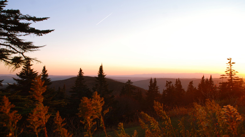 Mountain scenery in fall